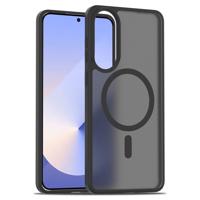 Lunso Samsung Galaxy S25 Edge slank backcover hoesje met MagSafe ondersteuning - Zwart