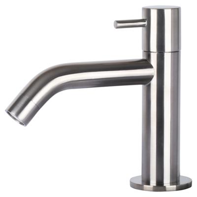 Differnz koudwaterkraan gebogen - mat chroom