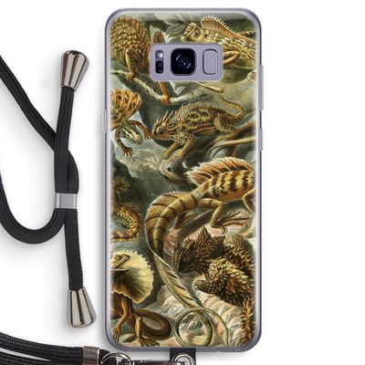 Haeckel Lacertilia: Samsung Galaxy S8 Transparant Hoesje met koord