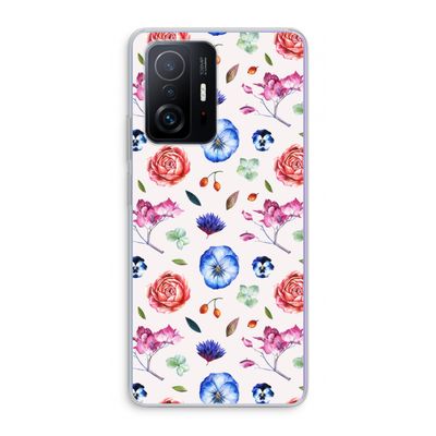 Bloemetjes: Xiaomi 11T Pro Transparant Hoesje