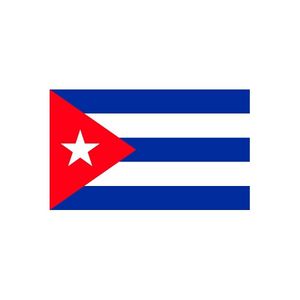 20x Stickertjes Cuba vlag 10 cm   -