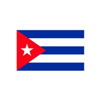 20x Stickertjes Cuba vlag 10 cm   -