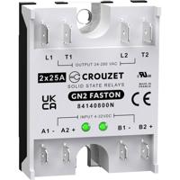 Crouzet Halfgeleiderrelais 84140800N 25 A Schakelspanning (max.): 280 V/AC Speciale nuldoorgang 1 stuk(s) - thumbnail