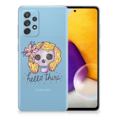 Silicone Back Case Samsung Galaxy A72 Boho Skull Silicone Back Case Samsung Galaxy A72 Boho Skull