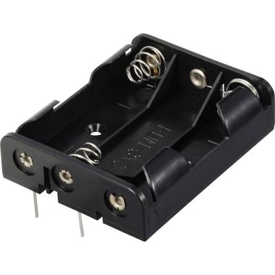 TRU COMPONENTS TC-13220536 Batterijhouder Aantal cellen: 3 AA (penlite) Contactpolen (l x b x h) 60 x 48 x 16 mm