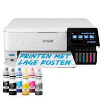 Epson EcoTank ET-8500 Multifunctionele printer Inkjet Kleur A4 Printen, scannen, kopiëren Duplex, LAN, USB, WiFi, Inktbijvulsysteem