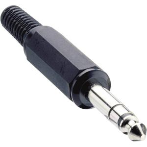 Lumberg KLS 3 Jackplug 6.35 mm Stekker, recht Aantal polen: 3 Stereo Zwart 1 stuk(s)