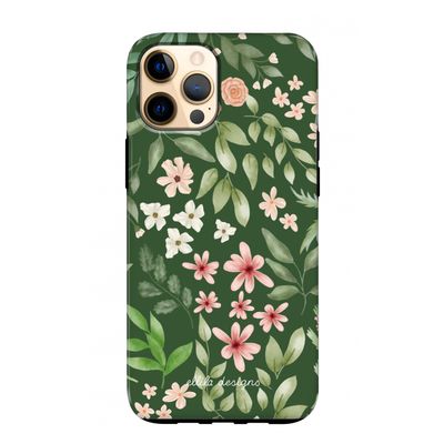 Botanical green sweet flower heaven: iPhone 12 Pro Max Tough Case