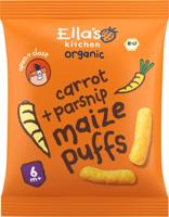 Ella&apos;s Kitchen Maize puffs carrot/parsnip 6+ maanden bio
