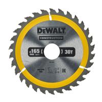 DeWALT Cirkelzaagblad voor Hout | Construction | Ø 165mm Asgat 30mm 30T - DT1937-QZ