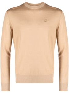 DSQUARED2 long-sleeved virgin wool sweatshirt - Tons neutres