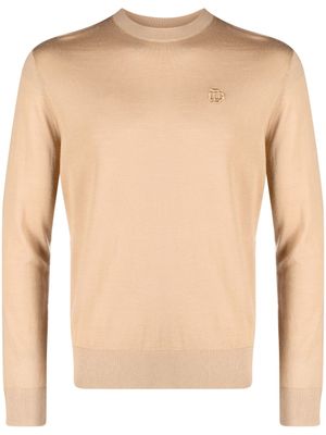 DSQUARED2 pull à logo brodé - Tons neutres