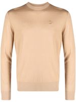 DSQUARED2 long-sleeved virgin wool sweatshirt - Tons neutres