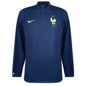 Frankrijk Shirt Thuis 2022-2023 (Lange Mouwen)