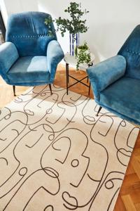 Scion - Epsilon Charcoal 23801 - 250x350 cm Vloerkleed
