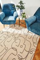 Scion - Epsilon Charcoal 23801 - 250x350 cm Vloerkleed