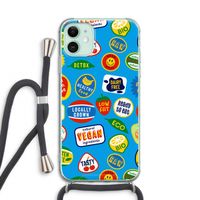 Fruitsticker: iPhone 11 Transparant Hoesje met koord