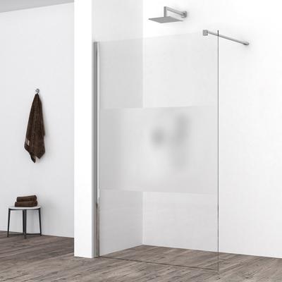 Wiesbaden Comfort Inloopdouche 110x200cm - Nano Coating - Helder/Melkglas