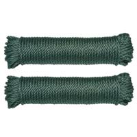 AMIG paracord touw - 2x - 10 meter - D5mm - 110kg - polypropyleen - groen