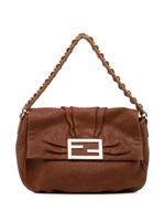 Fendi Pre-Owned sac porté épaule Mia à rabat - Marron - thumbnail