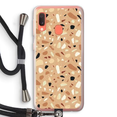 Terrazzo N°17: Samsung Galaxy A20e Transparant Hoesje met koord