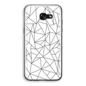 Geometrische lijnen zwart: Samsung Galaxy A5 (2017) Transparant Hoesje