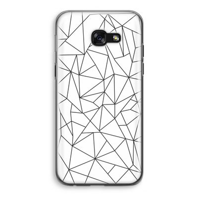 Geometrische lijnen zwart: Samsung Galaxy A5 (2017) Transparant Hoesje