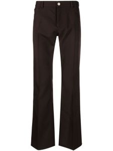 Courrèges pantalon de costume à coupe droite - Marron