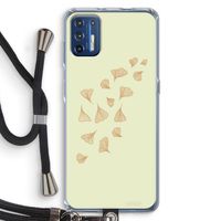 Falling Leaves: Motorola Moto G9 Plus Transparant Hoesje met koord Falling Leaves: Motorola Moto G9 Plus Transparant Hoesje met koord