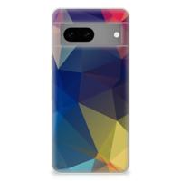 Google Pixel 7 | TPU Hoesje | Polygon Dark