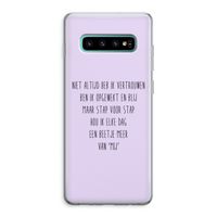Zelfvertrouwen: Samsung Galaxy S10 Plus Transparant Hoesje