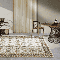 Buitenkleed Nicolas - Crème Bruin 180x120cm - - Dekbed-Discounter.nl