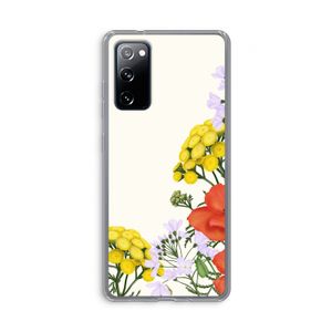 Wilde bloemen: Samsung Galaxy S20 FE / S20 FE 5G Transparant Hoesje