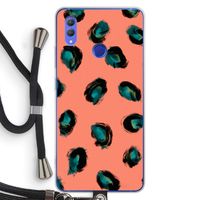 Pink Cheetah: Honor Note 10 Transparant Hoesje met koord