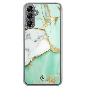 Samsung Galaxy A14 hybride hoesje - Marmer mintgroen