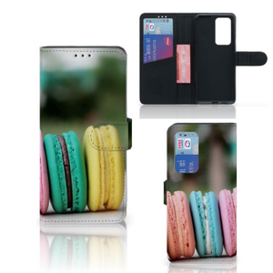 Huawei P40 Pro Book Cover Macarons