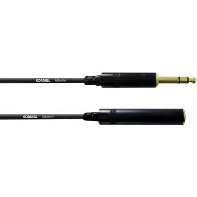 CORDIAL 3 M REAN JACKPLUG 6,3 MM STEREO VERLENGKABEL