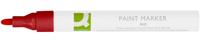 Q-CONNECT paint marker, op oliebasis, ronde punt, rood