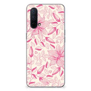 OnePlus Nord CE 5G TPU Case Pink Flowers