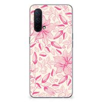 OnePlus Nord CE 5G TPU Case Pink Flowers - thumbnail