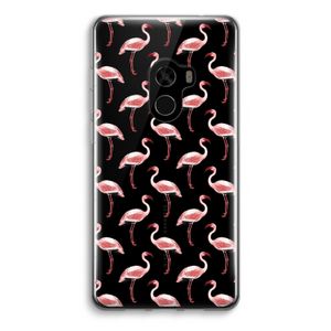 Flamingoprint groen: Xiaomi Mi Mix 2 Transparant Hoesje