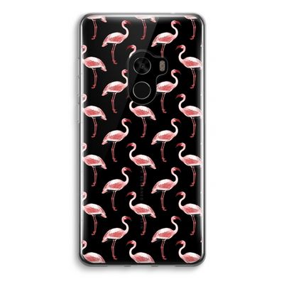 Flamingoprint groen: Xiaomi Mi Mix 2 Transparant Hoesje