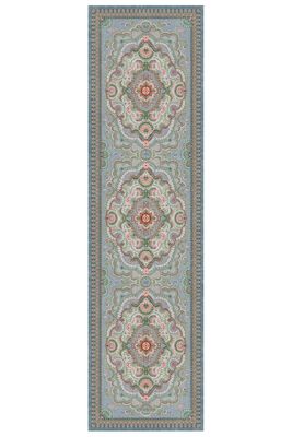 Pip Studio Vloerkleed Loper Majorelle by Pip Pastel Blauw