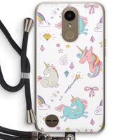 Fantasiewereld: LG K10 (2017) Transparant Hoesje met koord