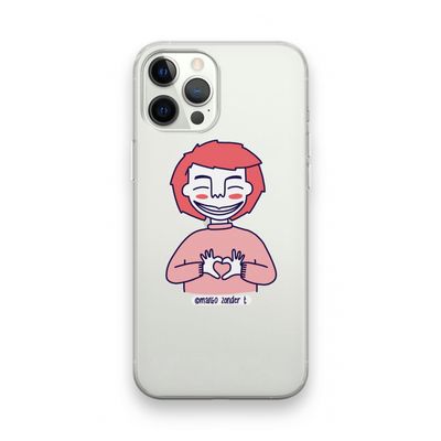 Hartje: iPhone 12 Pro Transparant Hoesje