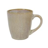 Koffiemok lines ocean beige 340ml Koffiemok lines ocean beige 340ml