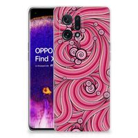 OPPO Find X5 Hoesje maken Swirl Pink