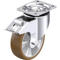 Blickle LK-ALB 125K-1-FI Plaatstalen zwenkwiel Wieldiameter: 125 mm Draagvermogen (max.): 350 kg 1 stuk(s)