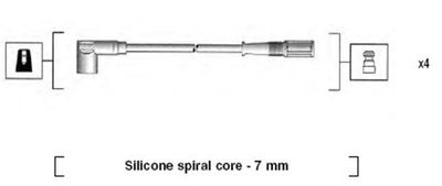 Bougiekabelset MSK610