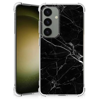 Samsung Galaxy S24 Anti-Shock Hoesje Marmer Zwart - Origineel Cadeau Vader Samsung Galaxy S24 Anti-Shock Hoesje Marmer Zwart - Origineel Cadeau Vader